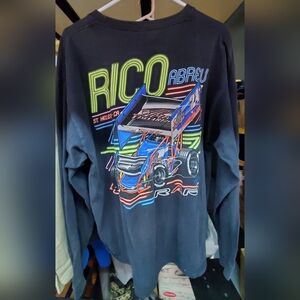 Rico Abreu Midget Sprint Car Racing Graphic Black Flourescent Tee GPWC